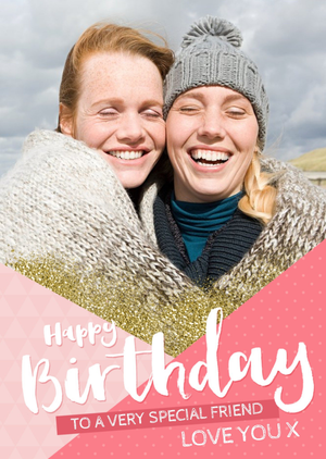 Moonpig Special Friend Photo Upload Birthday Card - Lot Of Love