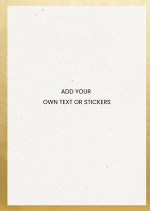 Moonpig Gold Foil Effect Frame Create Your Own Design Card