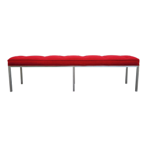 1960s Mid Century Knoll Style Aluminum Bench