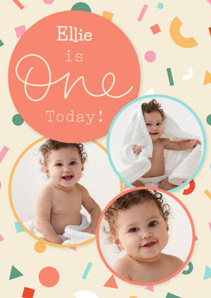 Moonpig Scatterbrain Three Today Birthday Card