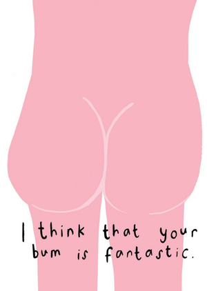 Sooshichacha Funny Cheeky Fantastic Bum Card