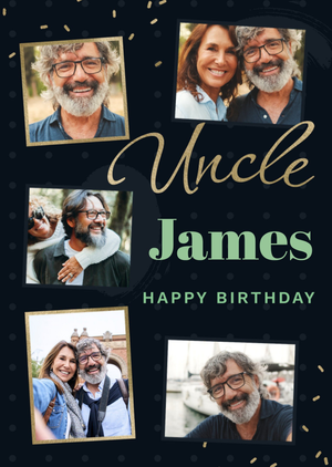 Moonpig Happy Birthday Uncle Photo Upload Birthday Card