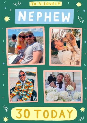 Stella Isaac Illustrations Lovely Nephew 30 Today Photo Upload Birthday Card