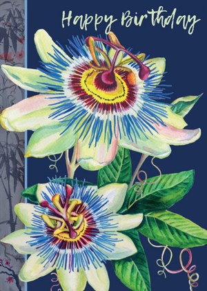 Moonpig Floral Passionflower Birthday Card