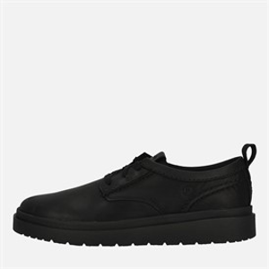 Clarks Mens Premium Polden Lace Shoes Black Leather