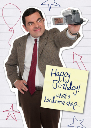 Moonpig Funny Mr Bean Handsome Chap Birthday Card