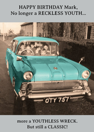 Moonpig Vintage Car Youre Still A Classic Personalised Birthday Card