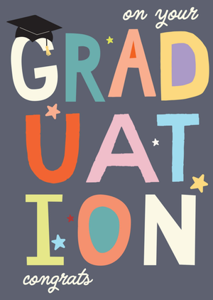 Moonpig On Your Graduation Congrats Card