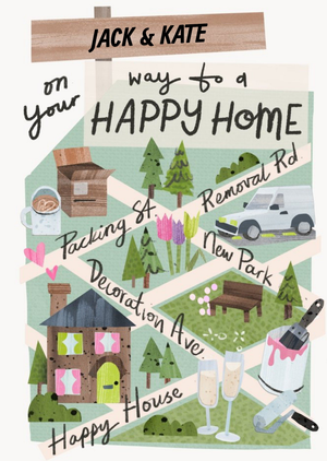 Moonpig On Your Way To A Happy Home Card