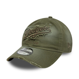 LA Dodgers MLB Distressed Denim Green 9TWENTY Adjustable Cap