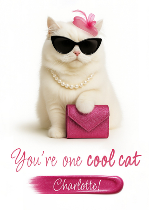 Moonpig You're One Cool Cat Card