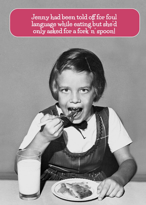 Moonpig Personalised Foul Language Vintage Card