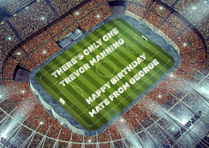 Moonpig Football Stadium Birthday Card