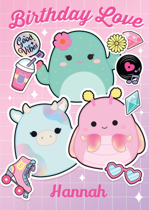 Moonpig Squishmallows Cute Birthday Love Card