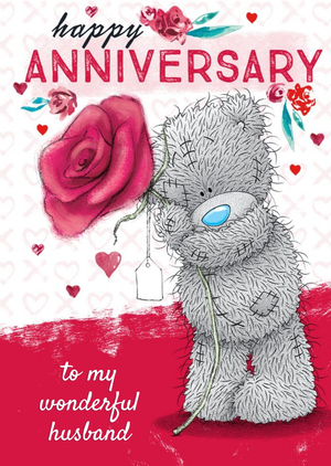Me To You Tatty Teddy Cute Anniversary Card - Husband