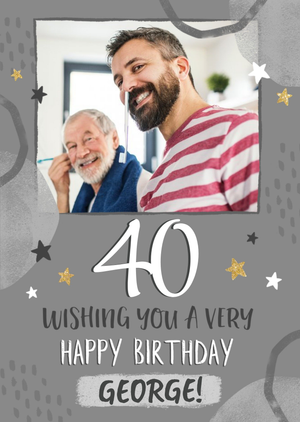 Moonpig Wishing You A Very Happy Birthday Photo Upload Card