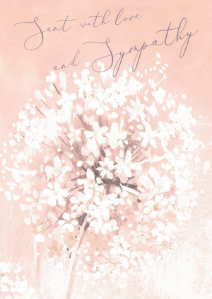 Moonpig Sent With Love And Sympathy Dandilion Card