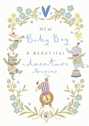 Moonpig A Beautiful Adventure Begins New Baby Boy Card