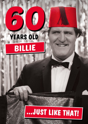 Other Funny Danilo Tommy Cooper 60th Birthday Card