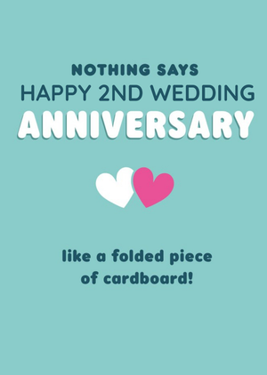 Moonpig Editable Love Hearts Humorous Anniversary Card