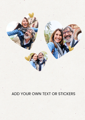 Moonpig Heart Frames Design Your Own Photo Booth Style Card
