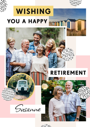 Moonpig Wishing You A Happy Retirement Photo Upload Card