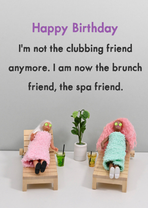 Moonpig Funny Spa And Brunch Birthday Card