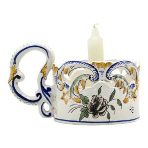 Vintage French 'Go to Bed' Candle Holder