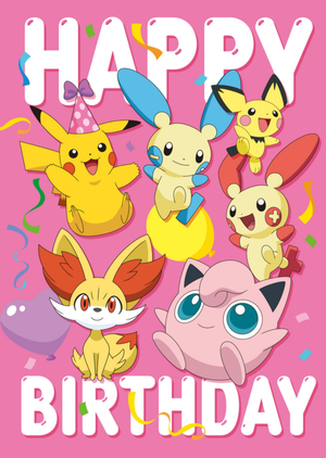 Pokemon PokÃ©mon Happy Birthday Character Card