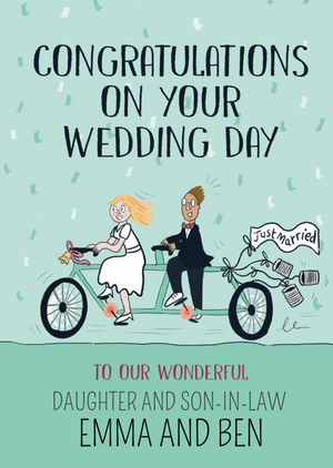 Moonpig Congratulations On Your Wedding Day Just Married Card