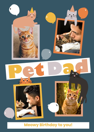 Moonpig Pet Dad Photo Upload Birthday Card