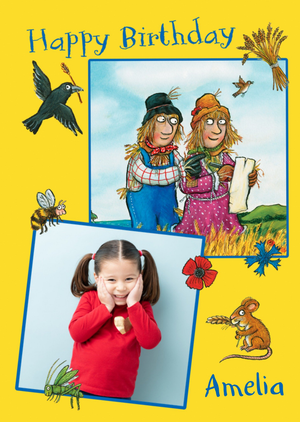 The Gruffalo The Scarecrows' Wedding Illustrated Photo Upload Birthday Card