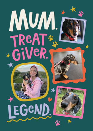 Moonpig Treat Giver From The Pet Photo Upload Mother's Day Card