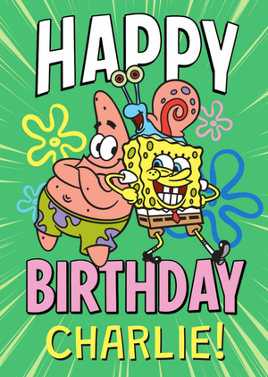 Nickelodeon Spongebob Squarepants Birthday Card