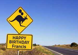 Moonpig Kangaroo Birthday Card