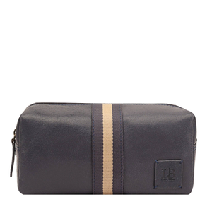 Leo Leather Washbag - Blue (one size)