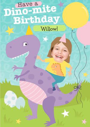Moonpig Have A Dino-Mite Birthday Personalised Card