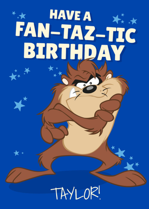 Moonpig Looney Tunes Have A Fan-Taz-Tic Birthday Card