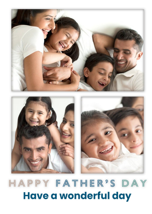 Moonpig Modern Wonderful Photo Upload Father's Day Card