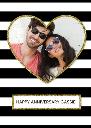 Moonpig Photo Personalised Anniversary Card