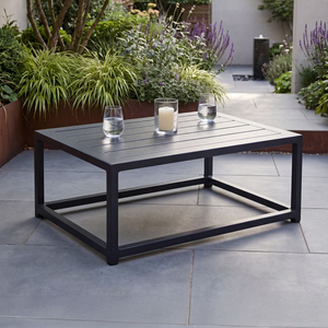 Maze - Aluminium Pulse Chaise Coffee Table - Grey