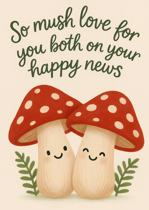 Moonpig So Mush Love For You Both Typography Card