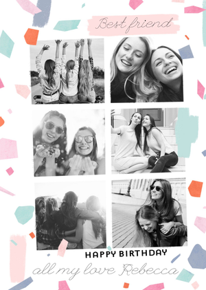 Moonpig Best Friend Photo Upload Card