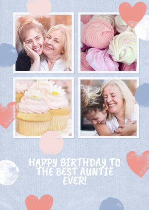 Moonpig Best Auntie Ever Photo Upload Birthday Card