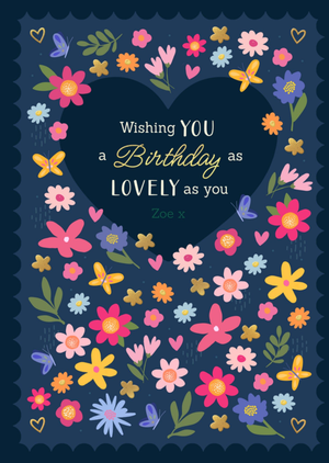 Moonpig Wishing You A Birthday As Lovely As You Card