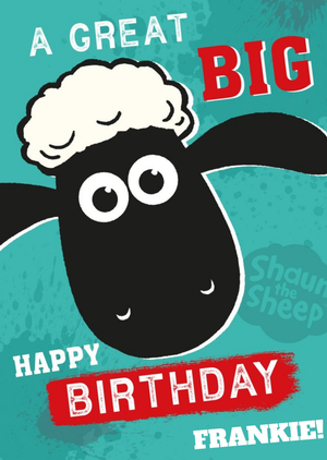 Wallace And Gromit Shaun The Sheep A Great Big Happy Birthday Card