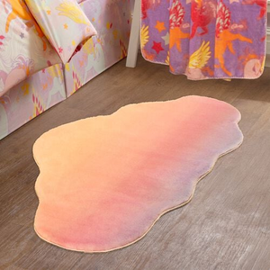 Ombre Cloud 75cm x 139cm Faux Rabbit Rug