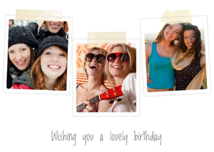 Moonpig Instant Photo Frame Birthday Card For Sister