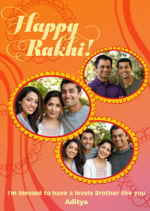 Moonpig Blessed To Have A Brother Like You Raksha Bandhan Photo Upload Card