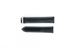 Sailcloth Black Deployant Strap